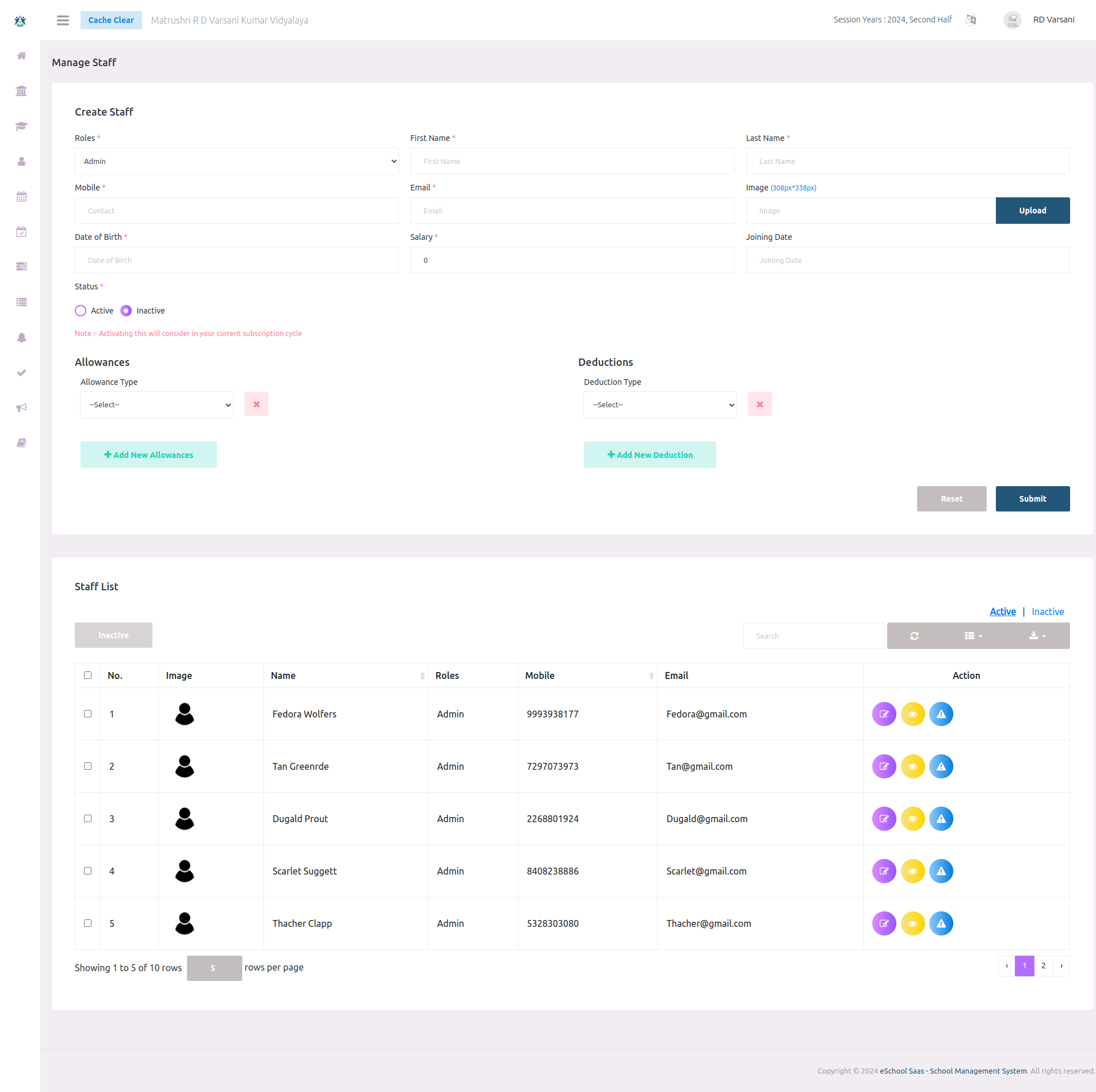 e-School SaaS